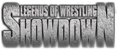 Legends of Wrestling: Showdown title screen for Playstation 2